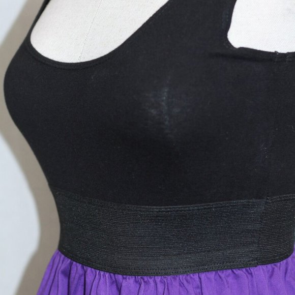 Twenty One Black Grey Purple Dress - Picture 2 of 6
